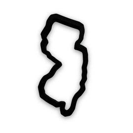 New Jersey State Cookie Cutter with Easy to Push Design (4 inch)