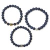 BERGERLIN Elephant Bracelet with Genuine 8 mm Natural Stone Beads