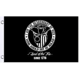 Trade Winds 3X5 SONS OF LIBERTY I AM THE DESCENDANT OF MEN WHO WOULD NOT BE RULED FLAG