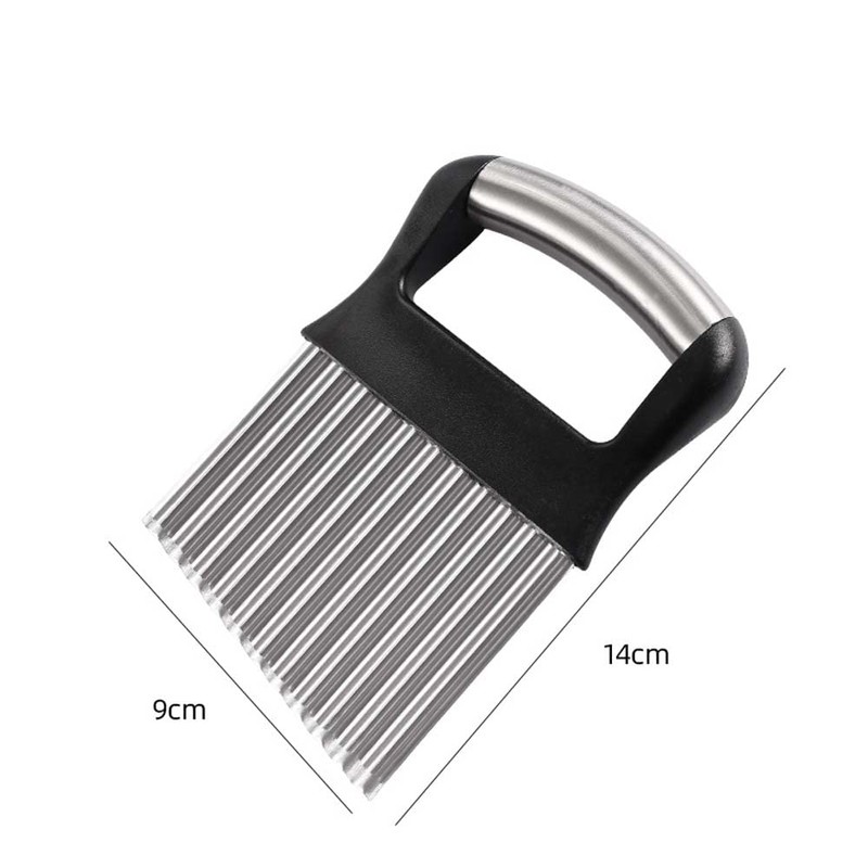Potato Crinkle Cutter, Stainless Steel Potato Chipper Suitable for Fruits