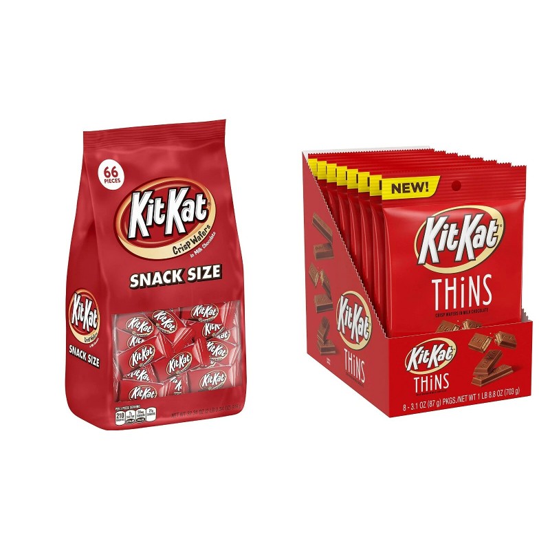 KitKat KIT KAT Snack sized Milk Chocolate Candy Bars &
