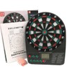 Electronic Darts Board Set Multiplayer LCD Scoring Display with 6