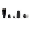 Pack of 5 M12 4-Pin Female Circular Connectors, On-site Mounted