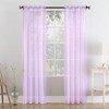 Megachest a pair of slot top voile curtains (Lilac, 56"