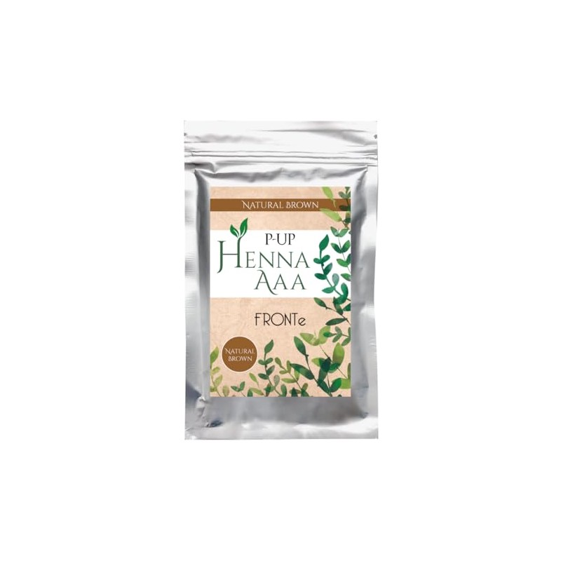 P-UP Pea Up Henna AAA, Natural Brown, 3.5 oz (100
