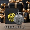 Mini DND Dice Set with Steampunk Paladin Pocket Watch Shell