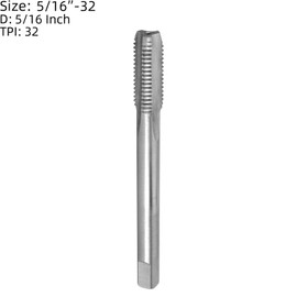 Burkit 5/16"-32 UNEF Tap and Die Set, 5/16 x 32 UNEF Machine Thread Tap and Round Die Right Hand