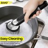 Soap Dispensing Scrubbing Brush with Handle - Efficient Washing Up
