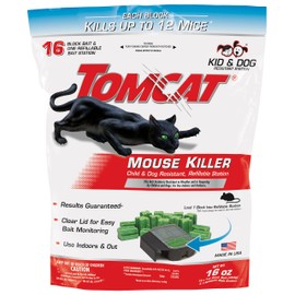 Tomcat Mouse Killer Child and Dog Resistant, Refillable Station