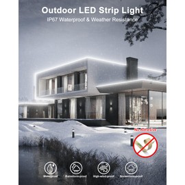 ALITOVE 32.8ft Dimmable Neon Light Strip Kit for Outdoor 24V White COB LED Strip 6000K Flexible Continuous 10M 3200LEDs Neon Rope Light CIR 90+ High Density for Home Commercial Lighting IP67