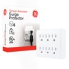 GE 6-Outlet Extender Surge Protector, Tamper-Resistant Safety Outlets, Automatic Shutdown