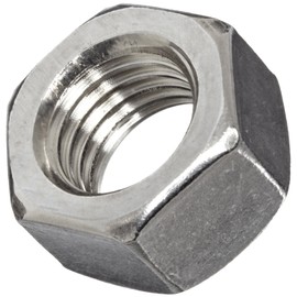 316 Stainless Steel Hex Nut, Plain Finish, ASME B18.2.2, 3/4"-10 Thread Size, 1-1/8" Width Across Flats, 41/64" Thick (Pack of 10)