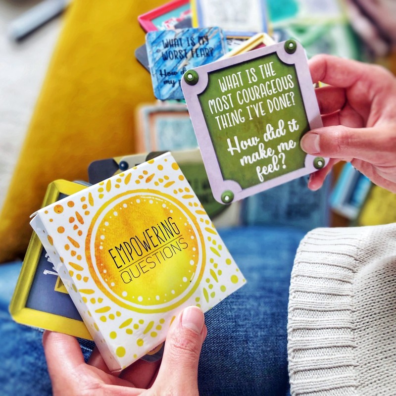 Sunny Present Empowering Questions Cards - 52 Self Care Cards