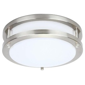 12 inch 36W Dimmable LED Ceiling Light Fixture, Flush Mount Ceiling Lights for Kitchen, Bathroom, Bedroom, Hallway, 2700K/3000K/3500K/4000K/5000K Adjustable, 400W Equivalent