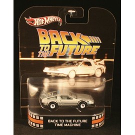 Hot Wheels Retro Back to the Future 1:55 Die Cast Car DeLorean Time Machine