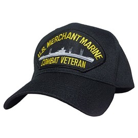 Military Productions US Merchant Marine Combat Veteran Cap Black