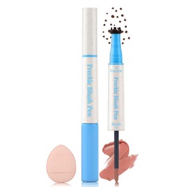 Erinde Blush Pen con Pecas Naturales, 2 en 1 Sello Líquido Para Pecas (marrón) y Colorete Líquido, Lápiz de Colorete con Pecas Duradero y Resistente al Agua, 102#Pecas Marrones