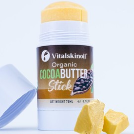 Barra corporal de manteca de cacao orgánica, barra de manteca para el vientre, bálsamo para talones, loción de viaje, 6,7 fl oz