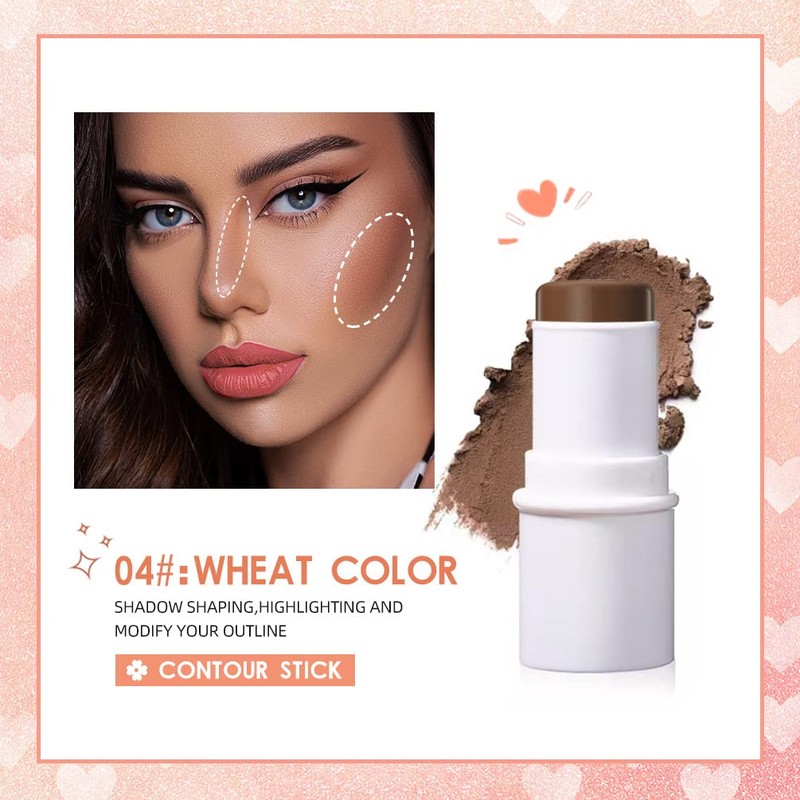 Highlighter Contour Stick, MACGUO Glow Highlighter Makeup Stick, Bronzer Smooth