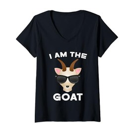 Womens Funny I Am The GOAT V-Neck T-Shirt