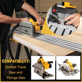 Fengind 55" Track Saw Guide Rail for DeWalt Track Saws, Replacement for DeWalt DWS5020 Track Saw Guide Rail, Perfect for DeWalt Track Saw and Woodworking Longer Cuts, 2 Year Warranty