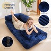 MAXYOYO Folding Sofa Bed, L-Shaped Convertible Sofa Bed with Armrest