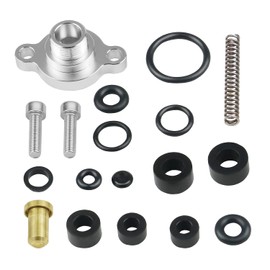 Fuel Relief Seal Kit - Fuel Pressure Regulator Billet Valve Cap Spring Kit Compatible for 1999-2003 Ford F250 F350 F450 F4450 7.3L Powerstroke Diesel