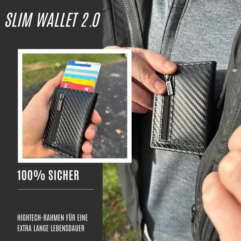 GERTHO SlimWallet 2.0 - Smart & Elegant with Coin Compartment