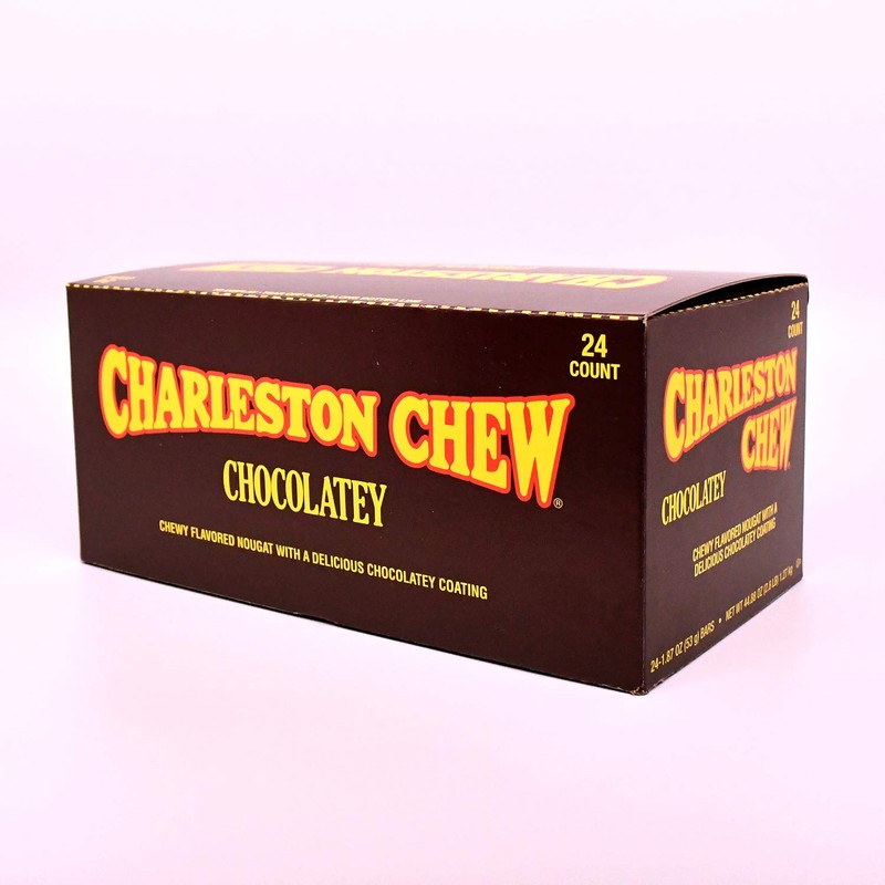Charleston Chew Chocolate Flavor, Pack of 24 1.88-Oz. Bars