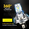 Ruiandsion P45T H5 R2 LED Headlight Bulb White DC 10-30V