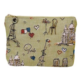 Ballerina Gobelin Square Pouch, Made in Japan, Paris Pistachio