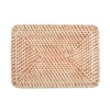 MUJI 15004768 Overlapping Rattan Rectangular Basket Lid Width 14.2 x