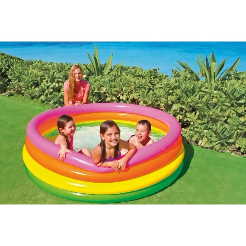 Alberca inflable redonda Intex ND 56441 Arcoíris de 1.68m x