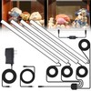 JUSJUBR Display Cabinet Lights, LED Shelf Lighting with Memory Function,