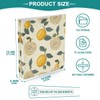 Nander 3 Ring Binder,Fresh Lemon Binder with Clipboard（ Letter Size）,Cute