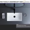 22 Inch Undermount Bathroom Sink Rectangle Undermount Sink White Ceramic