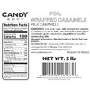 Candy Envy Navy Blue Individually Wrapped Caramels - 2 Pound