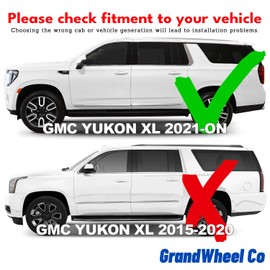 Window Deflectors Smoke Tinted In-Channel Side Window Vent Visor Deflectors Rain Guards Compatible with GMC Yukon XL 2021-2025 - 4pcs. GW0607
