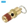 PATIKIL 1/4" Male NPT Safety Valve, 4 Pack Air Pressure