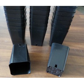 500 Seed Starting - 2 1/4" Square x 3 1/4" DEEP Plastic Rose Pots