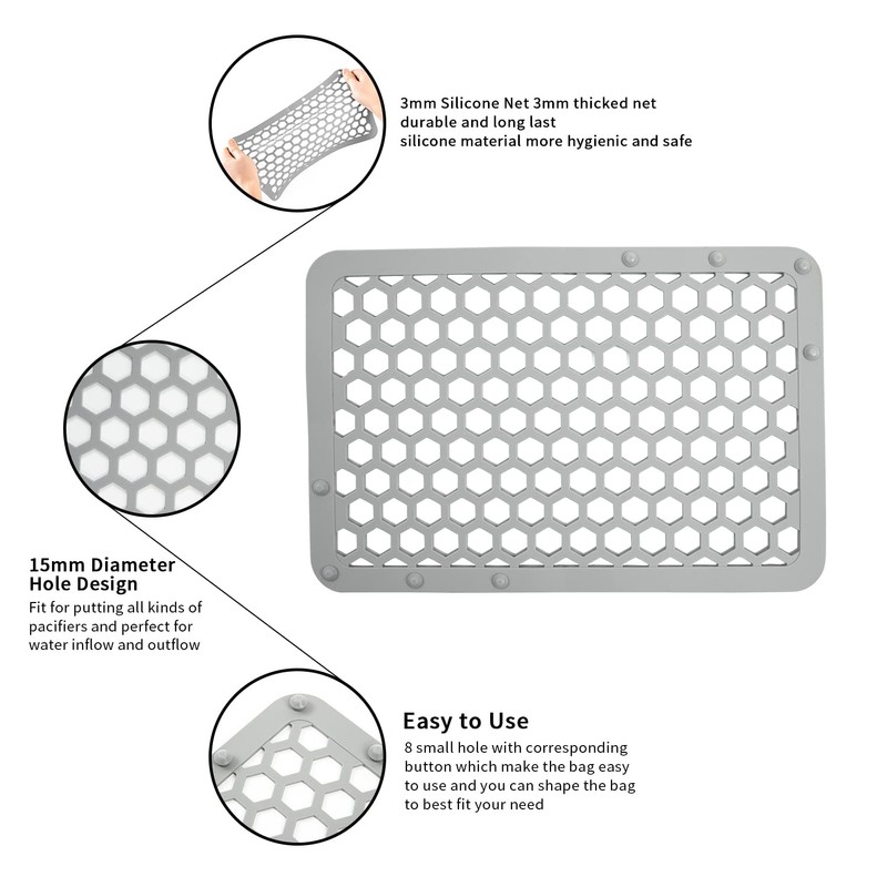 REVEX Silicone Dishwasher Bag,Dishwasher Basket for Baby Items,Baby Bottle Dishwasher