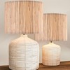 GOSO 13" Straw Boho Lamp Shade for Table Lamps Floor