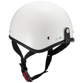 Bike Parts Center 7111 Helmet Half Duck Tail, White, One Size Fits Most, Head Circumference Less Than 22.4 - 23.6 inches (57 - 60 cm)