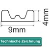 FENSTERDICHTUNG SELBSTKLEBEND | 6 m | DICHTBAND | E –