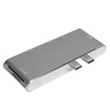6 in 2 USB C Hub Aluminum Alloy Plug and