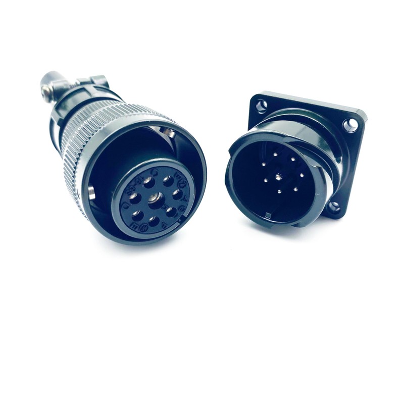 1 Set MS3106A18-8S MS3102A18-8P Industrial Circular Connector, MIL-DTL-5015 Series Threaded