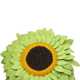 Flower Pillow - Sunflower Decorative Throw Pillows - 3D Flower Daisy Round Throw Pillow - Sunflower Accent Round Pillow - Flower Shaped Pillow Decor for Home - Soft And Handmade Flower Pillow