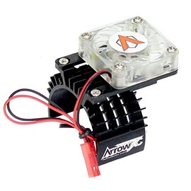 Powerhobby Cooling Fan for Traxxas Velineon VXl-3 ESC + 540 Heatsink Motor Fan Combo Black FITS : Traxxas Slash, Stampede 2WD, RUSTLER & Bandit