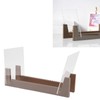 Vinyl Record Storage Holder Wooden Acrylic Multifunctional Retro Vinyl Record