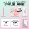 LASHVIEW Eyelash Extension Remover Cream Gentle Rose Formula, Lash Removal
